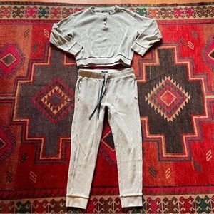 Theory waffle jogger set